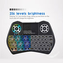 I9 Plus Mini 2.4GHz Keyboard Colorful Backlight Fly Air Mouse Wireless Keyboard With Touchpad Remote Control Work For Android TV