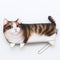 WAM PC-08 Simulation Cat Pencil Case School Stationery Pen Bag Multifunctional Cosmetic Bag