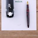 Moonman M100 Acrylic Resin Creative Fountain Pen Schmidt Converter and Fine Nib 0.5mm Ink Pen Gold Trim Writing Gift Pen