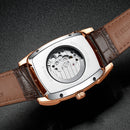 TEVISE T802B Business Style Men Wrist Watch Moonphase Date Display Automatic Mechanical Watch