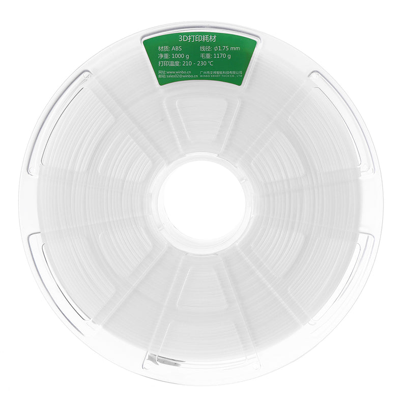 WINBO Black/White/Gray/Lemon Yellow/Green/Orange/Pink 1KG/Roll 1.75mm ABS Filament for 3D Printer