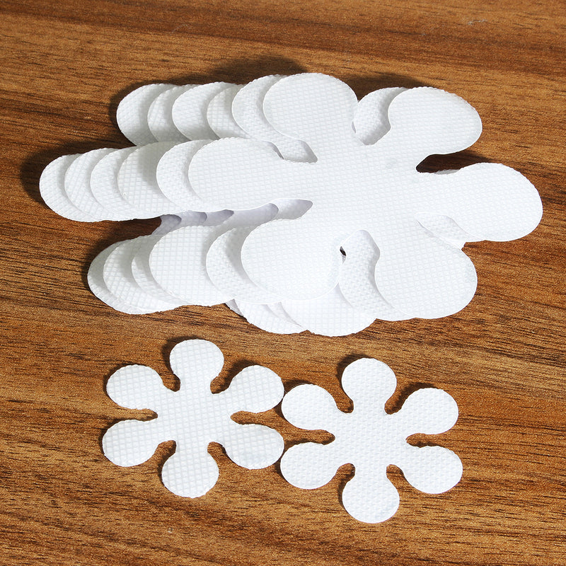 8Pcs Snowflake Shape Anti Skid Waterproof Bath Tub Treads Bathroom Stickers Decorations