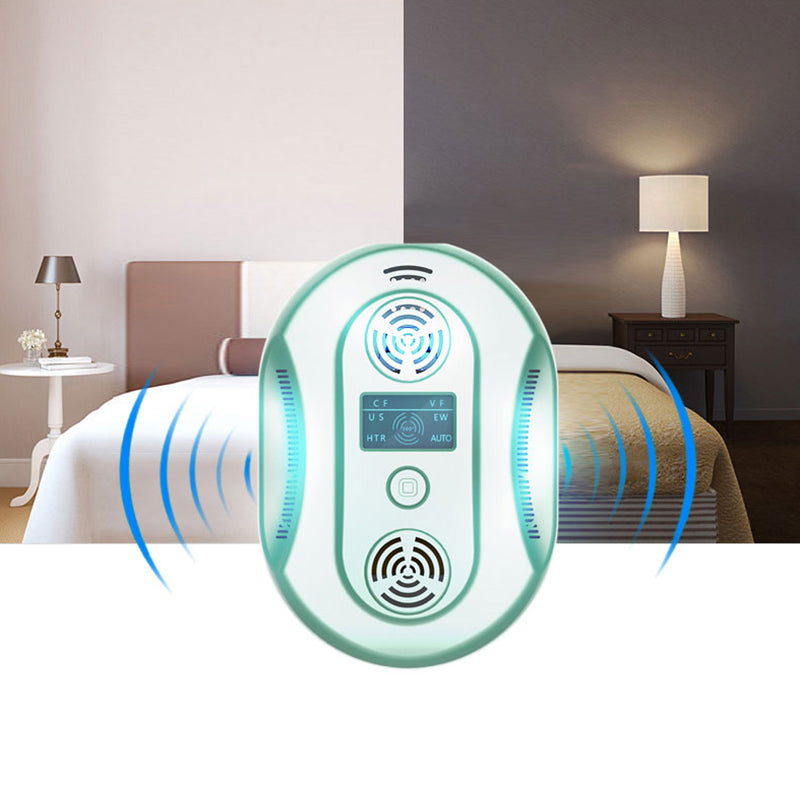 Minleaf HJS-602 Ultrasonic Electronic Pest Repeller Humane Poison-Free with Flash Light Animal Repeller Pest Control for Insect Rodent Mouse Rat