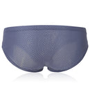 Bikini Brief Solid Color Jacquard Breathable Swimsuits for Men Swimwear