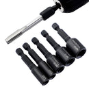 Drillpro M4-M16 Screw Tap Socket Adapter 1/4 Inch Hex Shank Machine Tap Square Driver Thread Tap Adapter for Electric Drill