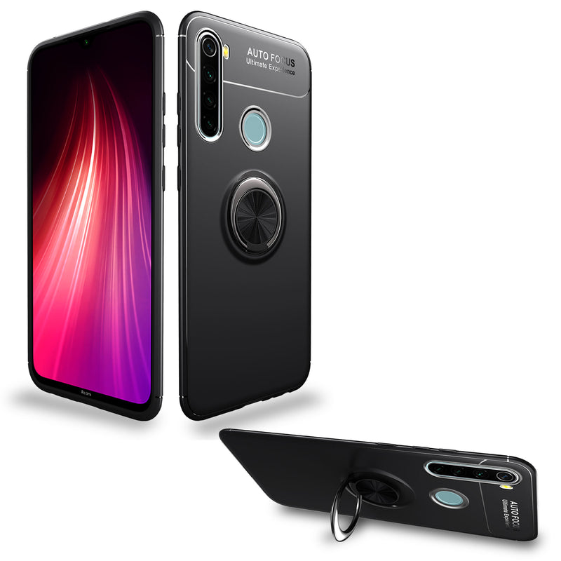 Bakeey Xiaomi Redmi Note 8 360 Rotating Magnetic Ring Holder Soft TPU Shockproof Protective Case