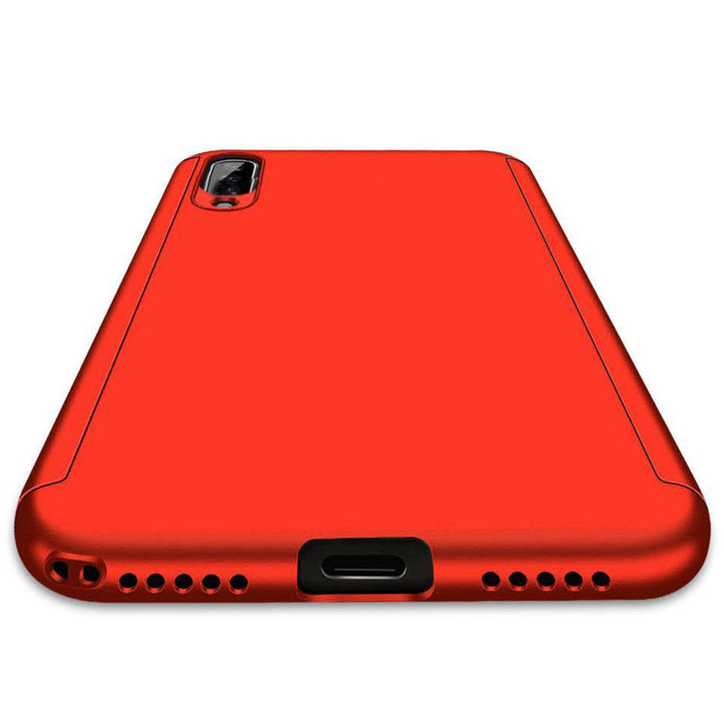 For Xiaomi Mi A3 / Xiaomi Mi CC9E Bakeey 360 Full Body Frosted PC Front+Back Cover Protective Case with Tempered Glass Screen Protector