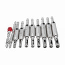 Drillpro 11Pcs 5/64 to 1/4 Inch Self Centering Drill Bit Hinge Tapper Core Drill Bit Set Magnetic Ring Screwdriver Bits for Woodworking Adjustable Door Window