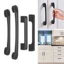 Matte Black Cabinet Pull Door Handles Steel Kitchen Hardware Drawer Knob T Bar