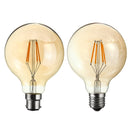 4W G95 E27/B22 Vintage Retro Industrial LED COB Edison Filament Incandescent Light Bulb
