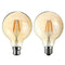 4W G95 E27/B22 Vintage Retro Industrial LED COB Edison Filament Incandescent Light Bulb