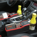 Leather Car Seat Crevice Storage Bag Box Money Pot Beverage Holder Car Seat Pocket Organizer