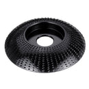 Drillpro Black 85x16/110x22mm Arc Wood Carving Disc Tungsten Carbide Shaping Disc Angle Grinding Wheel Sanding Carving Rotary Tool Abrasive Disc for Angle Grinder
