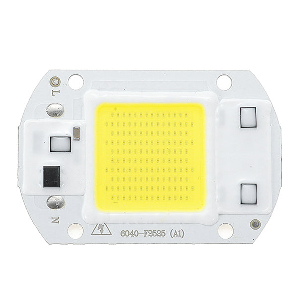 LUSTREON AC110V/220V 20W 30W 50W White/Warm White COB LED Chip 40X60mm for DIY Flood Light