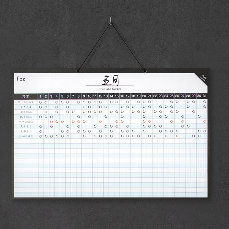 Fizz Plan Record Notebook Weekly Planner Hang Rope Design Journal Diary Plan Record Paper from XIAOMI YOUPIN