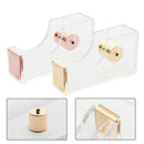 Miwoo M029 Transparent Acrylic Tape Cutter Stationery for School Office Desktop