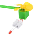 DIY Micro Wind Blade Power Generator Wind Turbine Energy Model Manual Material Handmake Science