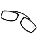 KCASA New Nose Clip Reading Glasses TR90 Mini Portable Presbyopic Glasses With Case
