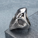 Fashion Titanium Steel Men's Ring Skull and Flag Personality Finger Ring