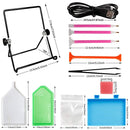 34Pcs LED Light Pad Board Stand Holder 5D Diamond Embroidery Paintings Tools Kit