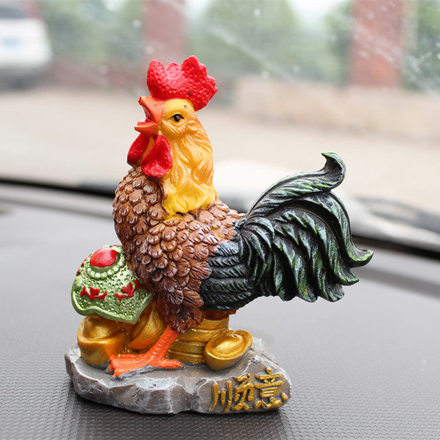 New Shelves Na Caishun Auspicious Chicken Resin Ornaments Creative Home Decoration Craft Study Gift