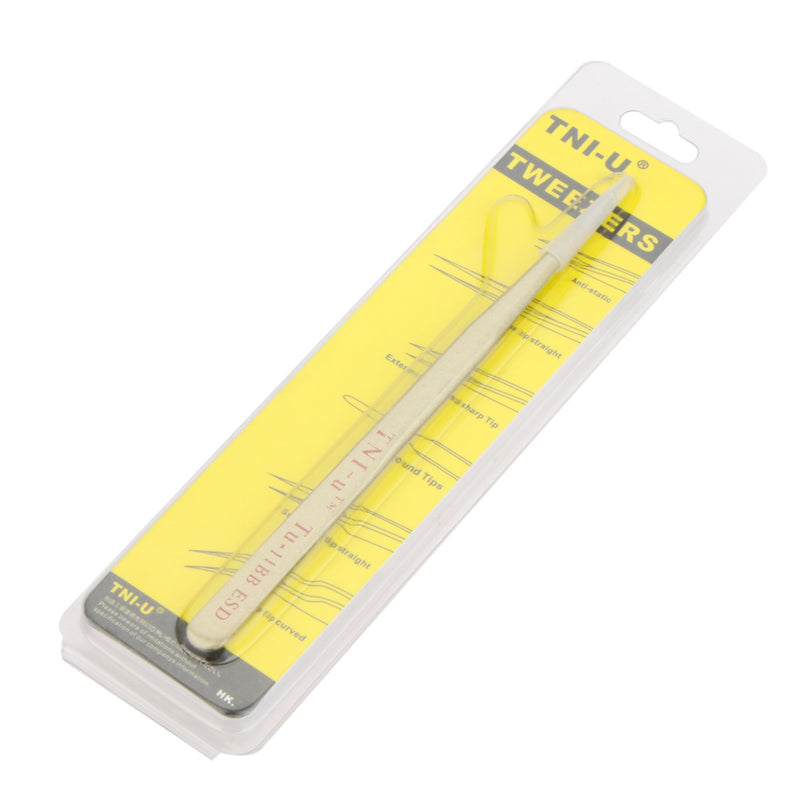 TU-11BB 5.5inch ESD Anti-static Golden Extra Long Straight Tweezers Nipper Clip Hand Tool