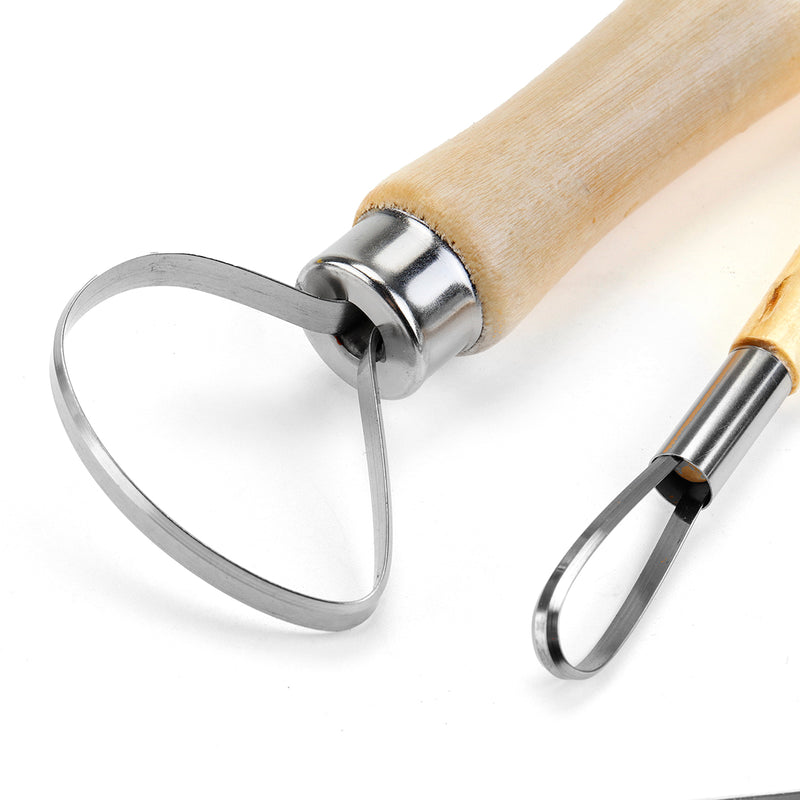 8PCS Clay Sculpting Wax Carving Pottery Tools Polymer Ceramic Modeling Kit