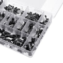 550pcs 24 Values 16V/25V/35/50V (0.1uF To 2200uF) Mix Electrolytic Capacitor Assorted Kit With Storage Box