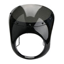 7inch Motorcycle Retro Cafe Racer Handlebar Fairing Windshield & Mounting For Harley
