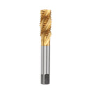 Drillpro 1/2-3/4 Imperial Spiral Flute Hand Tap HSS Titanium Coated Machine Screw Plug Tap Drill