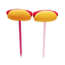 Donut Hot Dog Squishy Slow Rising Rebound Writing Simulation Pen Case With Pen Gift Decor Collection With Packaging