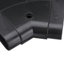 PVC Ventilation System Environmental Protection 45 Flat Bent Connector PVC Tube 132x30mm