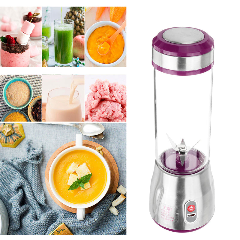 20W 500ml Mini Portable USB Electric Fruit Juicer Blender Maker Mix Juice Shaker