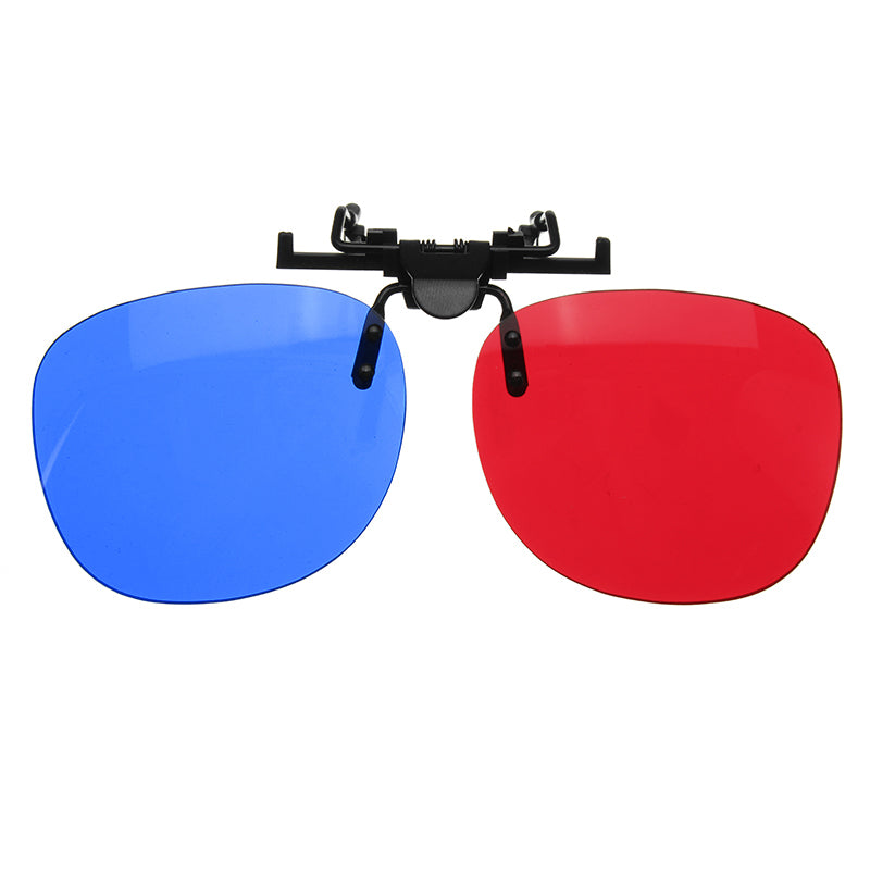Fashion Universal Blue And Red 3D Glasses Plastic Glasses For Home Theater Movie Cinema Projector
