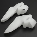 2Pcs Soft Silicone Gel Toe Separators Straightener Corrector Bunion Protector