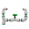 1/2'' 3/4''1'' T Shape 3 Way PPR Quick Connector Manifold Hose Adapter Splitter Tap Water Pipe Fitting for Home Garden Water System