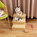 3 Steps Dog Cat Pet Puppy Plastic Stairs Soft Stairs Steps Ramp & Washable Stairs Decorations