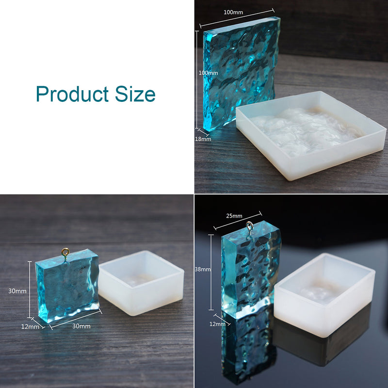 Crystal Adhesive Glue Silicone 3D Water Ripple Mold DIY Jewelry Pendant Pattern Die