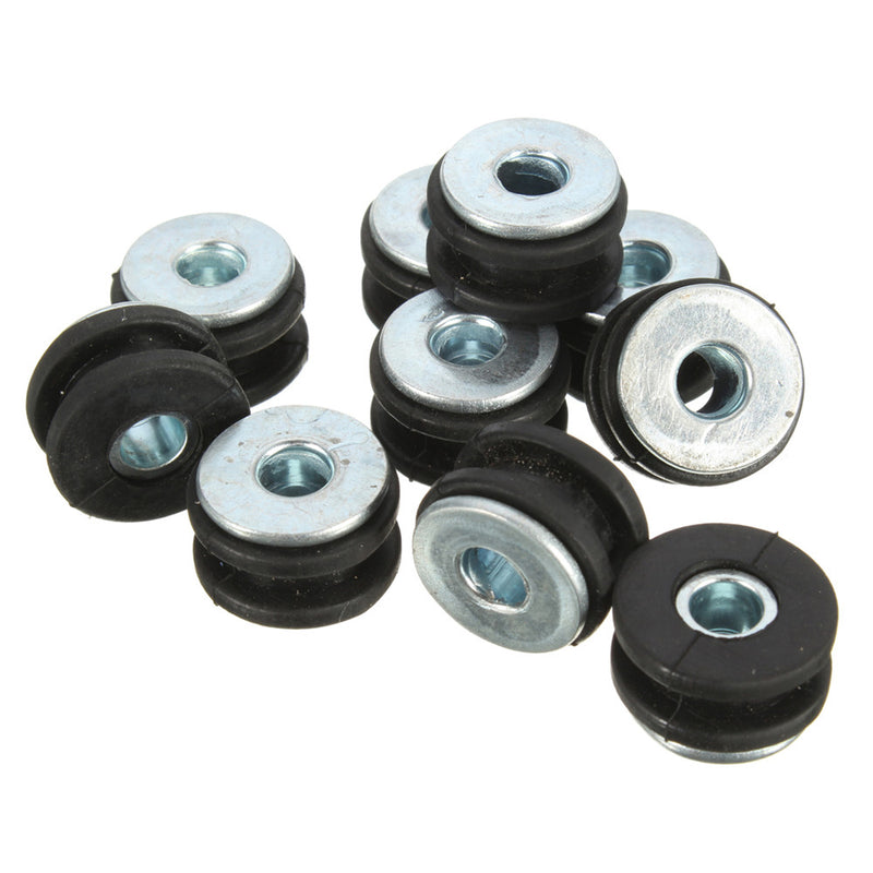 10pcs Motorcycle Rubber Grommets Bolt For Honda/Yamaha/Suzuki/Kawasaki Fairings