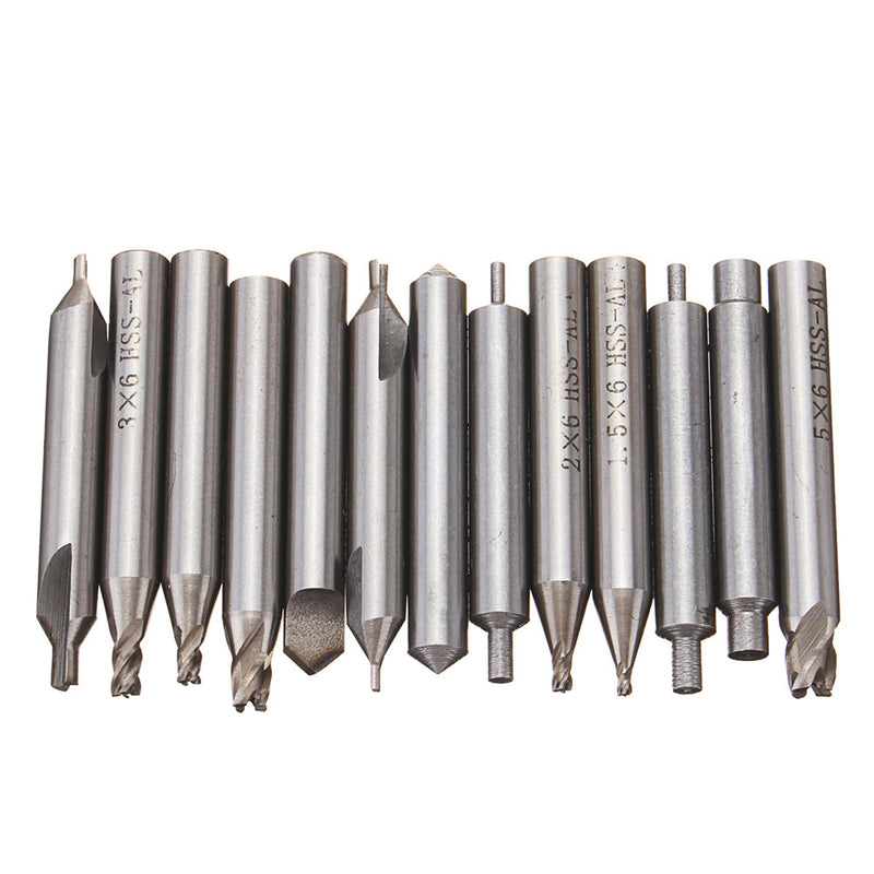 13Pcs HSS-AL Drill Bit Set for Key Cutting Machine Cutter