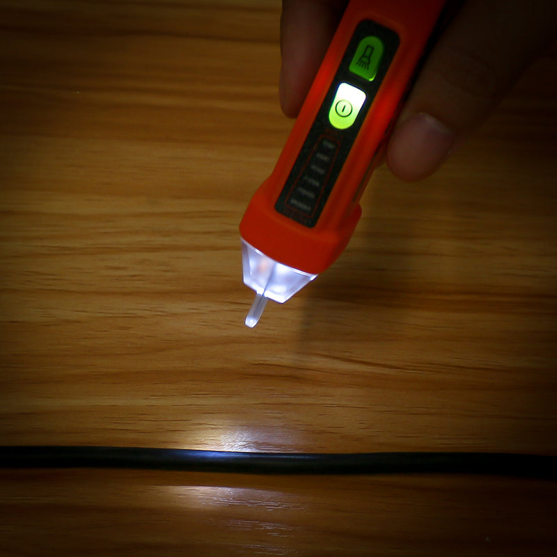 PM8908/PM8908C Voltage Tester Pen Electric Detector Peak Meter LED Alarms Non-Contact