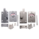Nickel Drawing Chroming Bathroom Toilet Door Lock Indicate Door Bolt