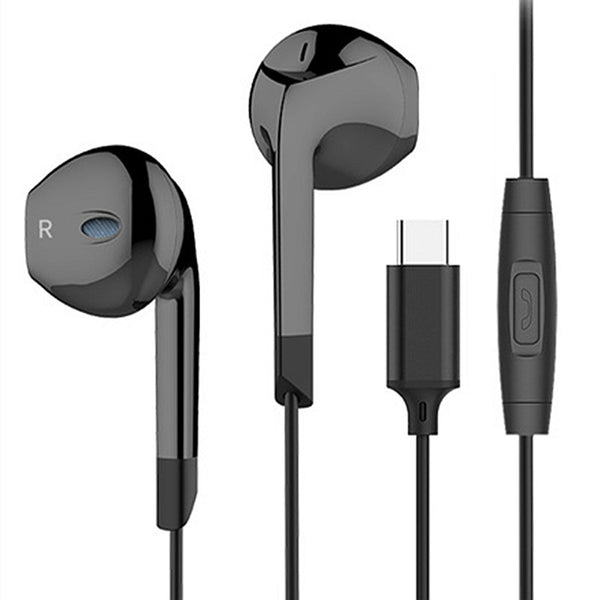 Langsdom V6T Type-C HiFi Connector Wired Control In-ear Earphone Headphone with Mic for Xiaomi Huawei