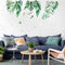 Miico FX82019 2 PCS Botanic Leaves Wall Sticker Decorative Sticker Removable Sticker DIY Sticker
