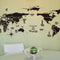 World Map Wall Stickers Removable PVC Map Of The World  Art Decals for Living Room Home Decor