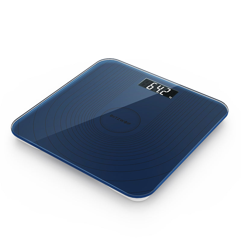 BlitzWolf BW-SC2 Floor Body Smart Electric Digital Weight Health Balance Scale Toughened Glass LCD Display 180kg/50g