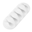 Bakeey 5-Channel TPR Sticky Earphone USB Cable Cord Winder Wrap Desktop Cable Organizer Wire Management Holder