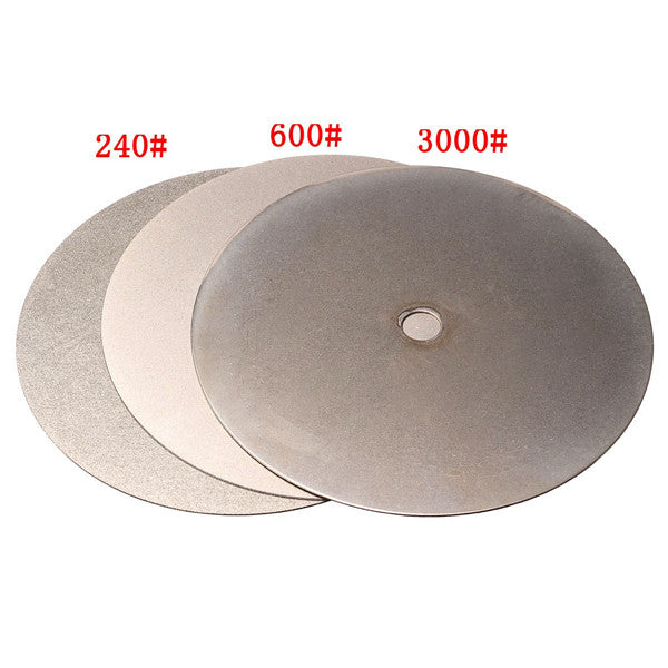 3pcs 6 Inch 240 600 3000 Grit Diamond Wheel Diamond Coated Diamond Grinding Disc Grinding Wheel
