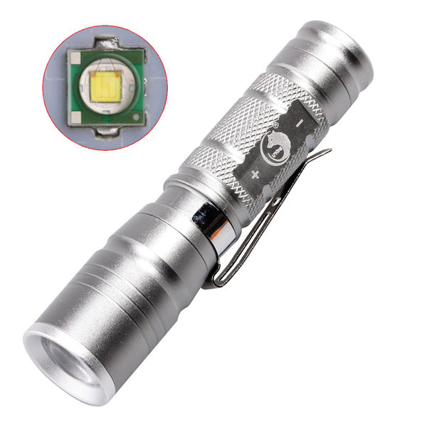 U King ZQ-X1005 XPE 600LM 1Mode Mini Zoomable LED Flashlight 14500
