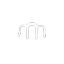 M Shape Multicolor Metal Hollow Music Book Clip